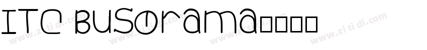 ITC Busorama字体转换